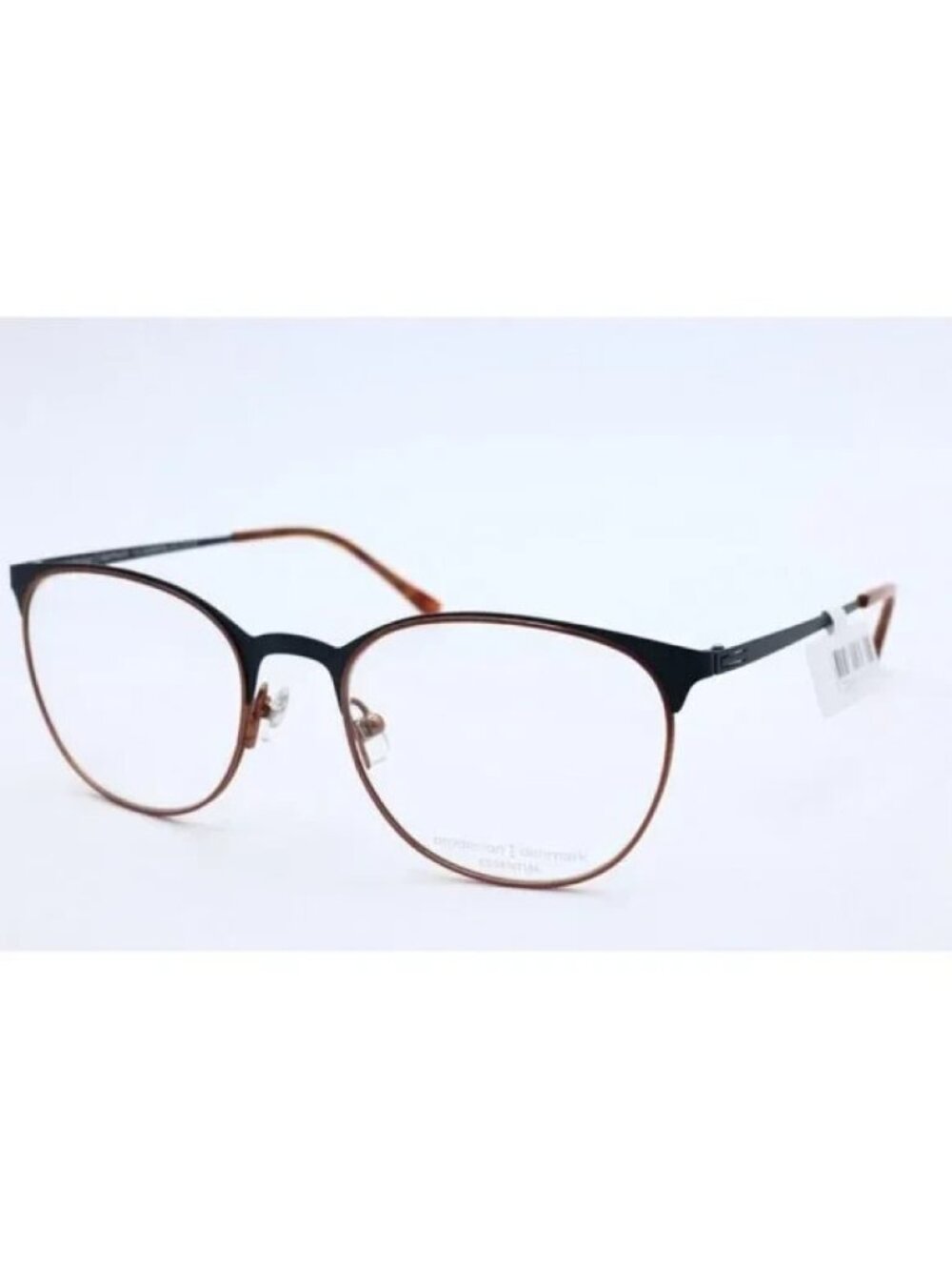 New Prodesign Denmark 3168 c.6621 Women's Brown Black Round Eyeglasses 51mm